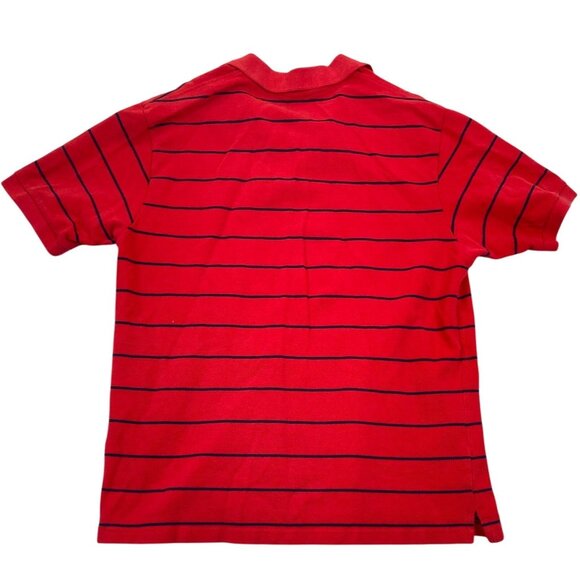 Lacoste Mens Polo Shirt Size XL 6 Short Sleeve Classic Casual Red Striped Pullov - Picture 2 of 7